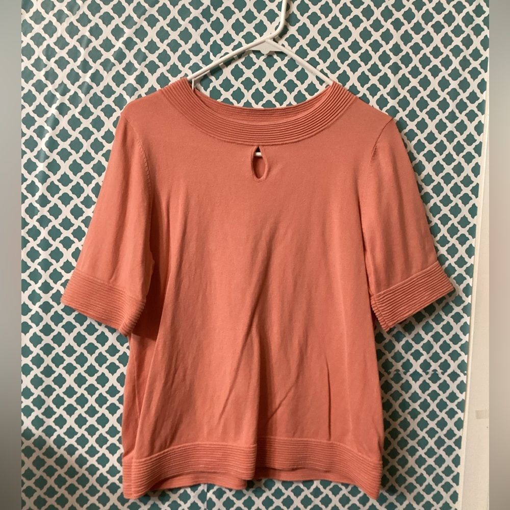 Pendleton women’s Pink Boxy Blouse size large silk blend